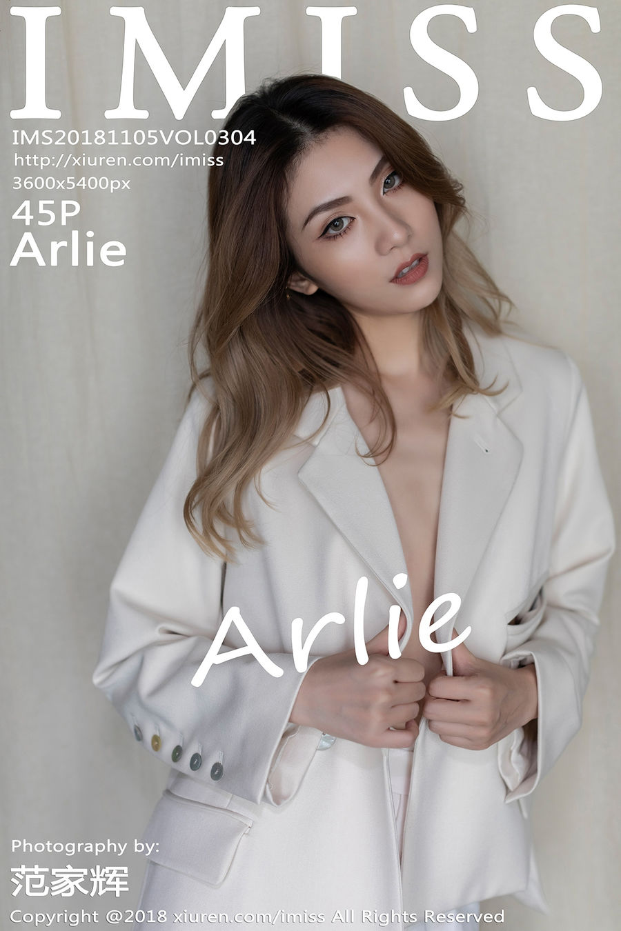 [IMISS爱蜜社] VOL.304 Arlie [45+1P/126M] IMiss爱蜜社 第1张