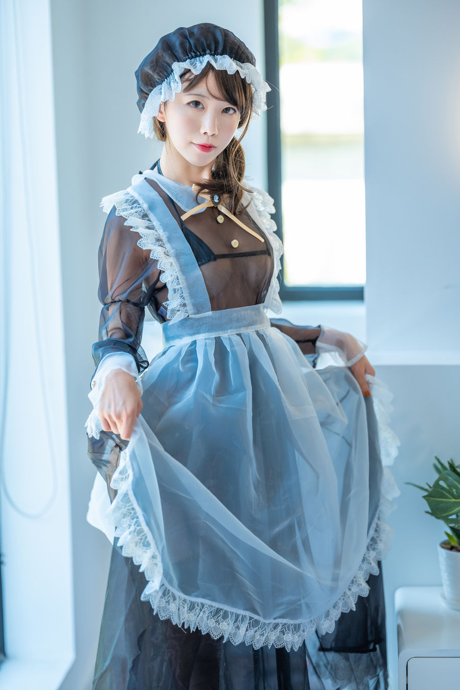 [水淼Aqua] 人气Coser 透明女仆 [13P+39V/5.20G] 水淼Aqua 第1张