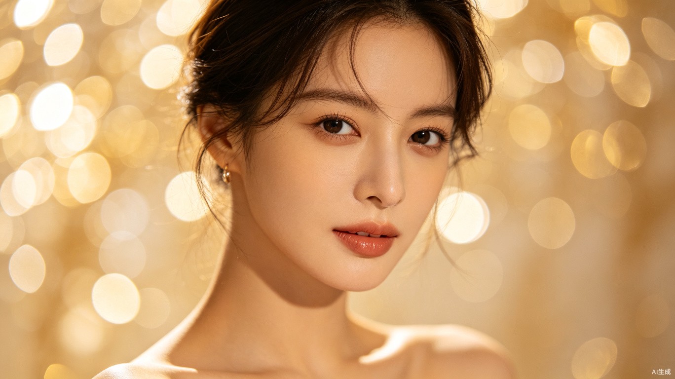 浅景深效果：人像摄影中f/1.4大光圈创造奶油般背景虚化