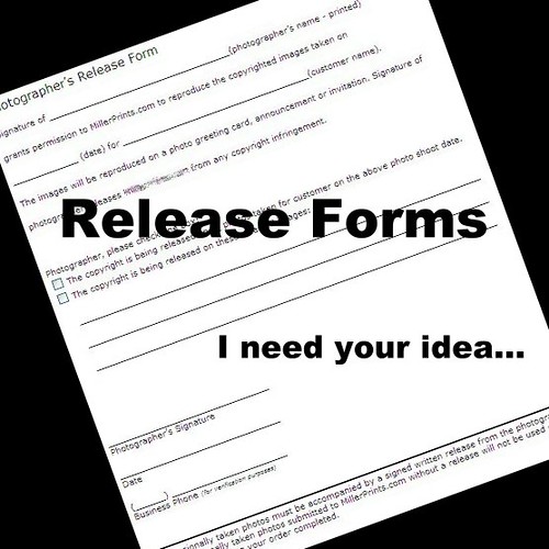 photographer's release form