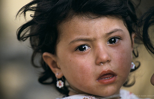 Portrait of child. Uzbekistan